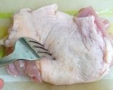 鶏香味焼きとむらさき芋のコリコリサラダ作り方1写真