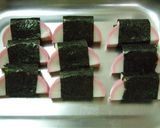 かまぼこのチーズサンド海苔巻き♪作り方3写真