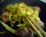 お肉コロコロ♪キムチde蒸し焼き野菜炒め作り方4写真