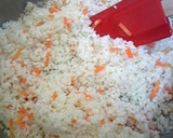 簡単！鮭フレークと塩昆布のおこわ 炊飯器作り方2写真