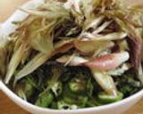オクラに大葉＆みょうがのっけ盛り作り方7写真
