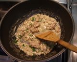 簡単きのことベーコンのクリームパスタ作り方4写真