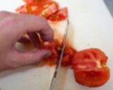 トマトとえびのスープパスタ作り方5写真