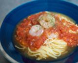 トマトとえびのスープパスタ作り方9写真
