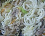 クリームシチューで焼きうどん♪作り方2写真