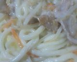 クリームシチューで焼きうどん♪作り方7写真