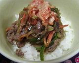 我が家のプルコギ丼作り方6写真