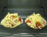 トマトとハムのガーリックマヨチーズ焼き作り方7写真