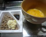 絶品✩我が家の納豆オムレツ丼✦✦作り方1写真