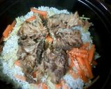 土鍋でサバ炊込み御飯作り方4写真