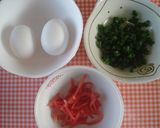 ねぎ玉子焼と焼きおにぎり作り方1写真