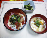 やみつき納豆とろろまぐろ丼作り方3写真