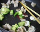 アボカドとチキンのクリームパスタ作り方3写真