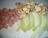 さつまいも入りオムレツ作り方1写真