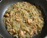 給料日前✿タマネギと焼き鮭のスパゲッティ作り方4写真