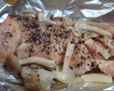 レモン風味の鮭のホイル焼き作り方5写真