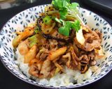 コク旨　豚キムチ丼ぶり味噌バージョン作り方6写真