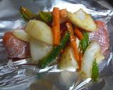 甘辛味噌味☆鮭のホイル焼き作り方4写真