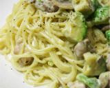 アボカドとチキンのクリームパスタ作り方6写真