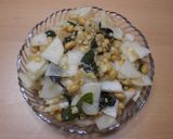 大根わかめ大豆の天かすめんつゆサラダ作り方7写真