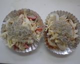 ちくわとカニカマのじゃこチーズ焼き作り方3写真