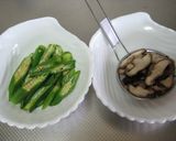 おくらと椎茸のほろうま和え作り方4写真