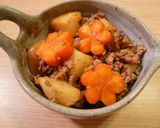 挽き肉で☆炒め肉じゃが作り方8写真
