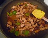 豚肉、ナス、ピーマンの甘辛ソースパスタ作り方5写真
