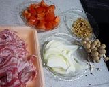 豚バラ肉と粒マスタードのクリーム煮作り方1写真