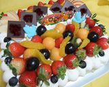 フルーツ　バースデーケーキ作り方7写真