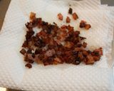 春菊とかりかりベーコンのサラダ作り方2写真