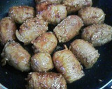 肉巻きおにぎり　焼肉のタレ使用作り方8写真