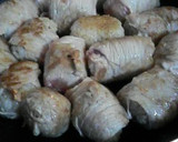 肉巻きおにぎり　焼肉のタレ使用作り方6写真