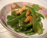 鶏皮＆ぴーまんの味噌炒め♪作り方3写真