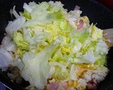 簡単シャキシャキレタスチャーハン作り方5写真