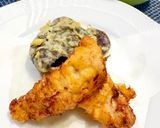 【簡単夕食】柔らか鶏胸肉の米粉薄衣揚げと天つゆ作り方6写真