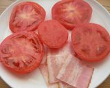✾トマトとベーコンの重ね焼き✾作り方1写真