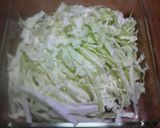 キャベツをレンジでチンしてお好み焼き風作り方1写真