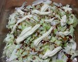 キャベツをレンジでチンしてお好み焼き風作り方4写真