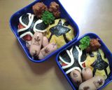 初めてのキャラ弁　シンケンジャー作り方12写真