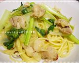 小松菜と鶏モモのペペロンチーノ炒め作り方5写真