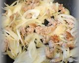 ✿豚ひき肉とくずし豆腐の卵とじ丼✿作り方2写真