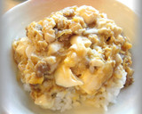 ✿豚ひき肉とくずし豆腐の卵とじ丼✿作り方8写真