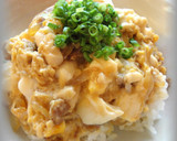 ✿豚ひき肉とくずし豆腐の卵とじ丼✿作り方9写真