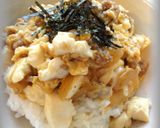 ✿豚ひき肉とくずし豆腐の卵とじ丼✿作り方10写真