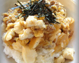 ✿豚ひき肉とくずし豆腐の卵とじ丼✿作り方10写真