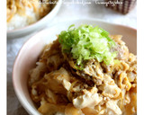 ✿豚ひき肉とくずし豆腐の卵とじ丼✿作り方11写真