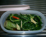 麺つゆで大根の葉の野沢菜漬け風作り方3写真