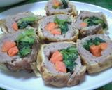 豚・鶏ひき肉の野菜・油揚げ巻き作り方5写真
