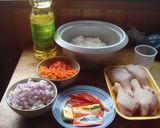 炊飯器で簡単☆チキンでサフランライス☆作り方1写真